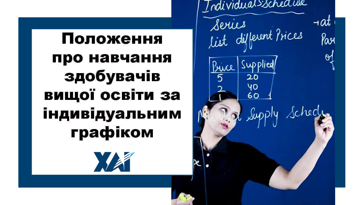 Положення про навчання здобувачів вищої освіти за індивідуальним графіком