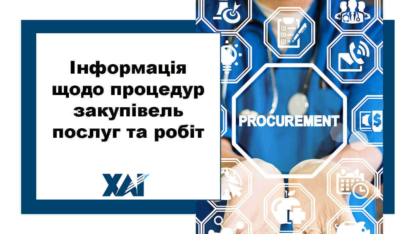 Інформація щодо процедур закупівель послуг та робіт